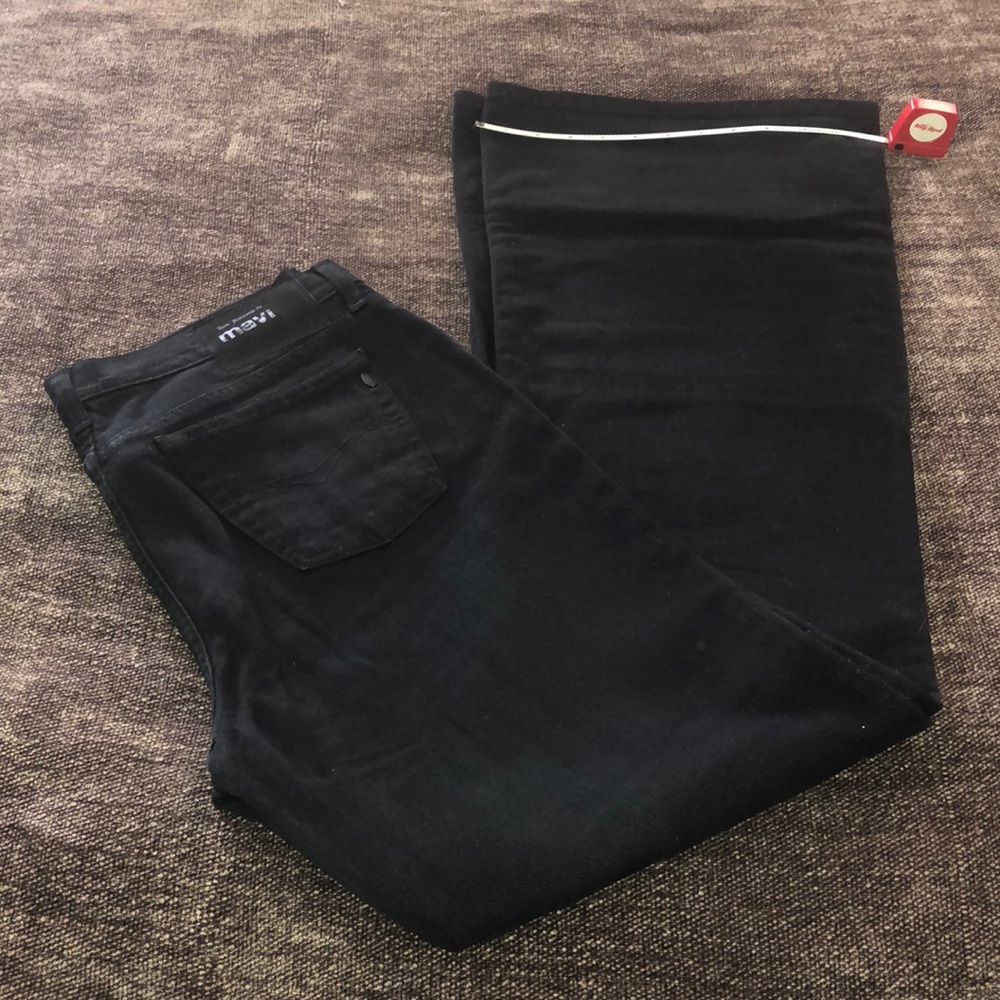 Black denim jeans